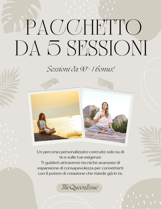 Pacchetto da 5 sessioni da 90'+ 1 bonus